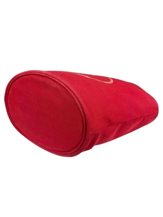 ★SOLD★ Prada Canapa Fabric Shoulder Bag Canvas Red - Picture 7 of 10